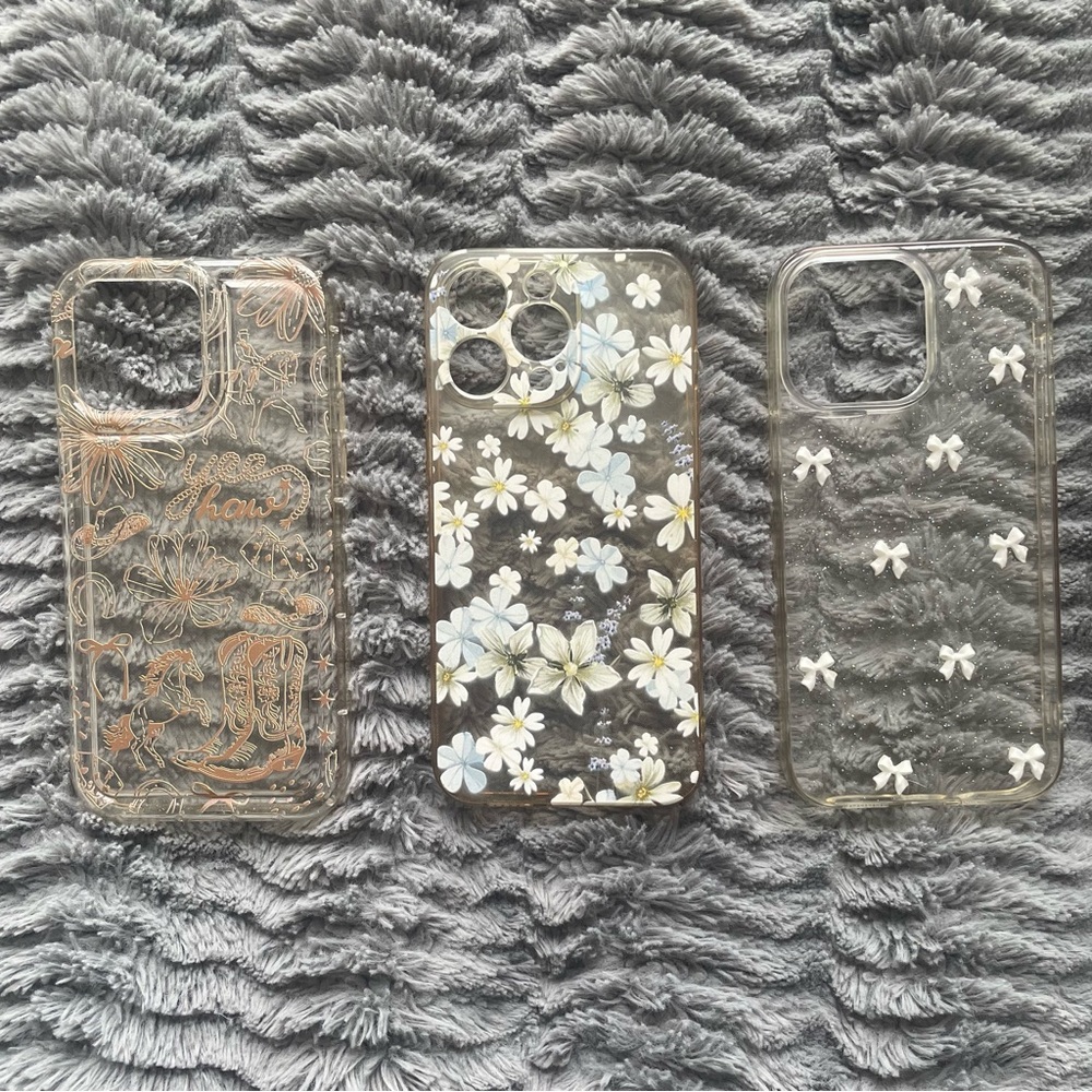 Set of 3 iPhone 15 Pro Cases
